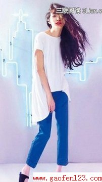 彩虹撞色搭配 简单更显青春