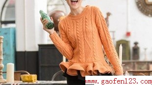 韩式宽松棒针毛衣编织款式 www.gaofen123.com