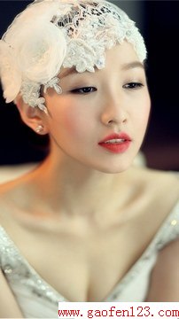 唯美新娘头饰DIY欣赏 www.gaofen123.com