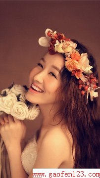 唯美新娘头饰DIY欣赏 www.gaofen123.com