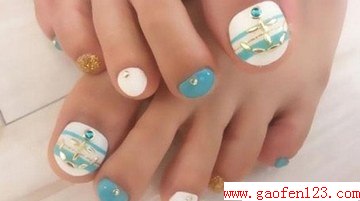 2013脚甲美甲图片赏析 你的脚趾也需要呵护备至